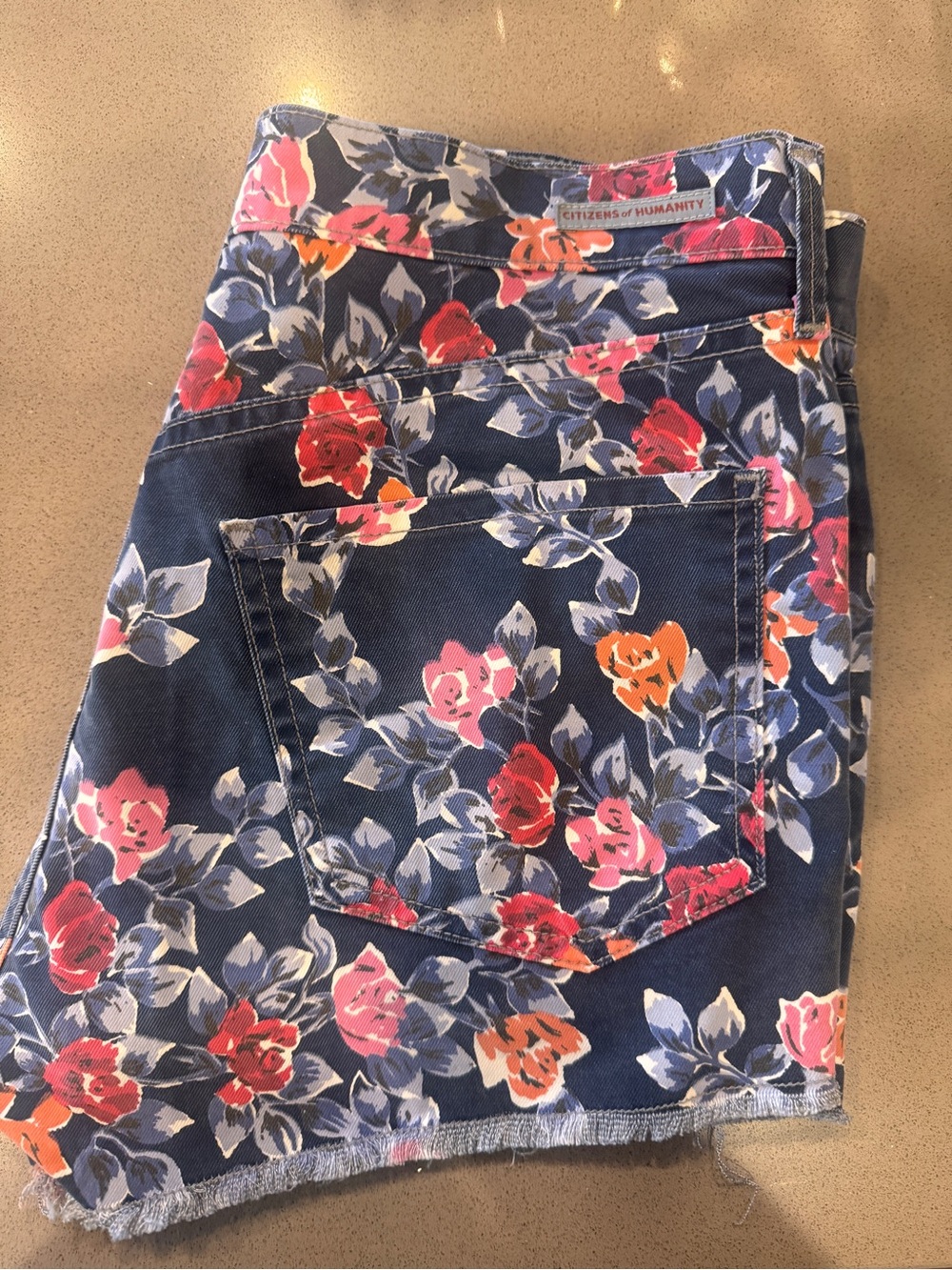 Citizens of humanity floral shorts 31